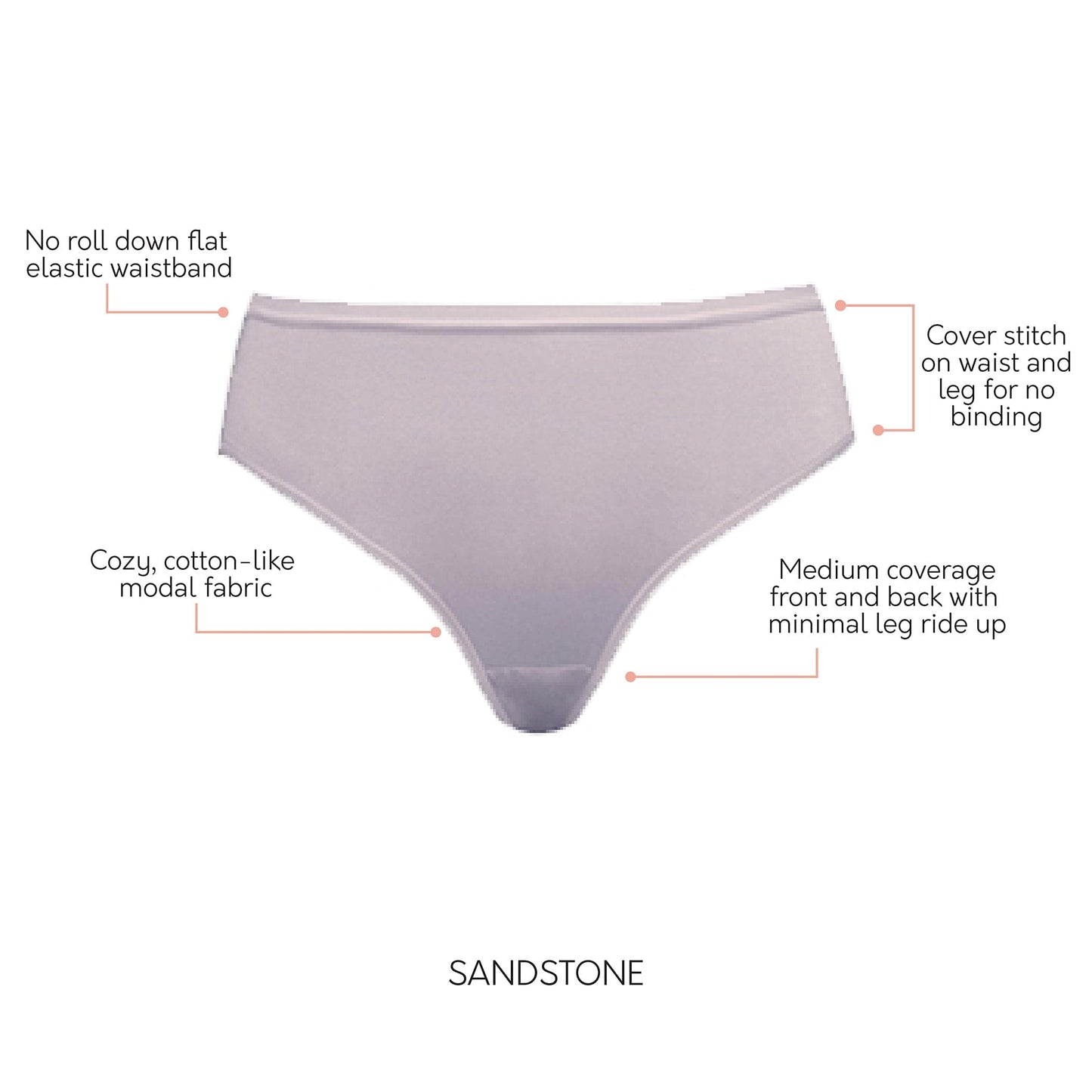 Cozy Hipster PP504 Cotton Like fabric Full Coverage - Sandstone
