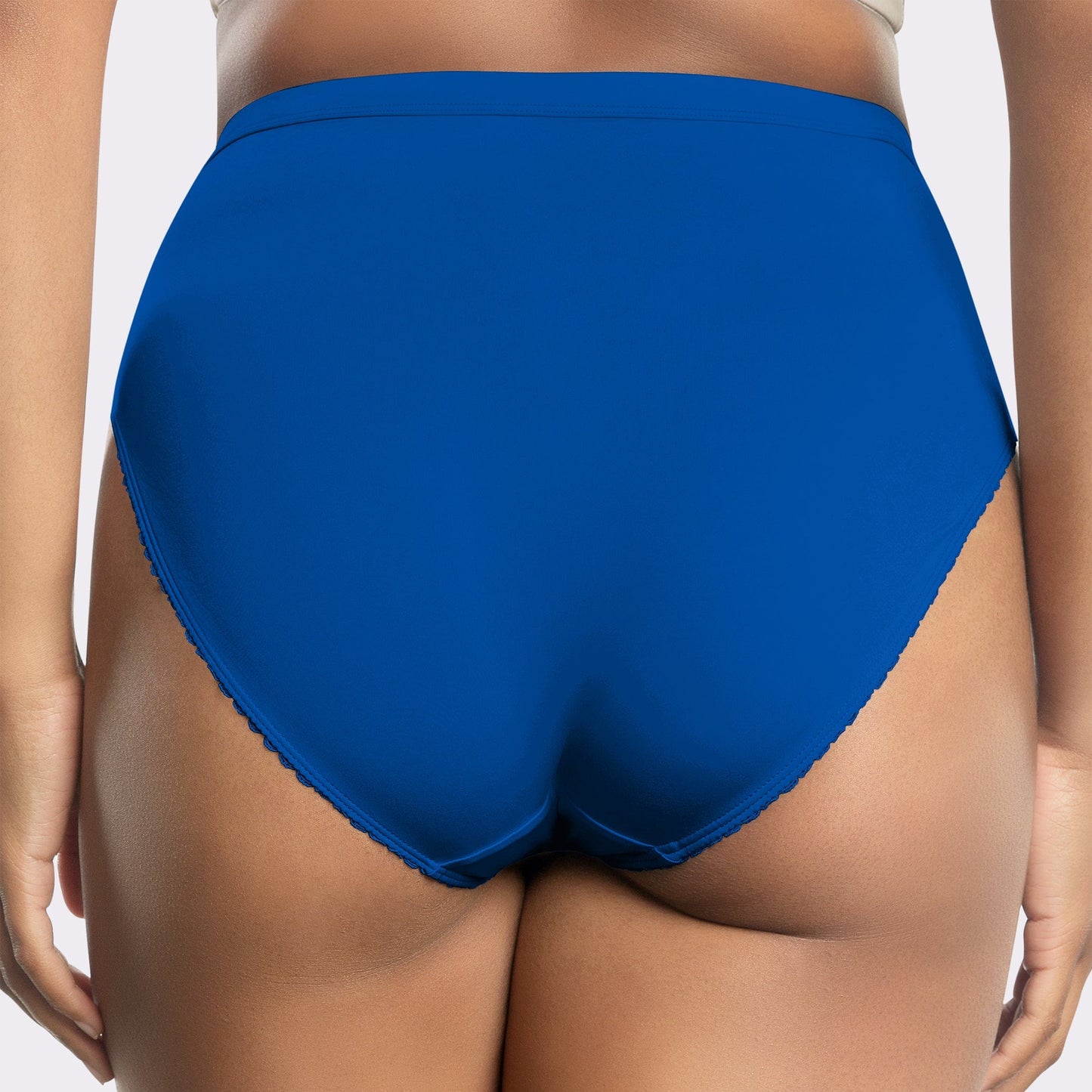 Micro Dressy PP306 French Cut High Waisted Sexy Sheer Panties(2 Pack) - Sapphire