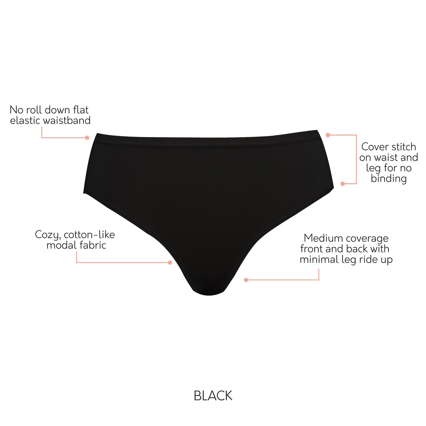 Cozy Hipster PP504 Cotton Like fabric Full Coverage - Black