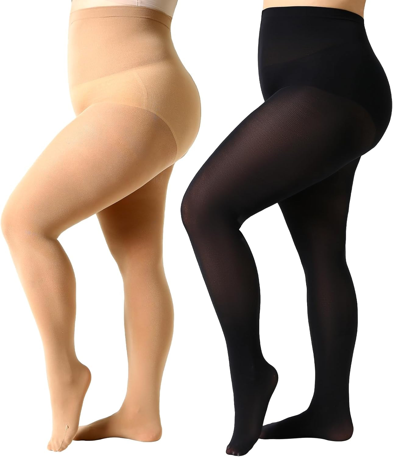 plus Size Tights for Women 70D Queen Size Tights(Pack of 2)