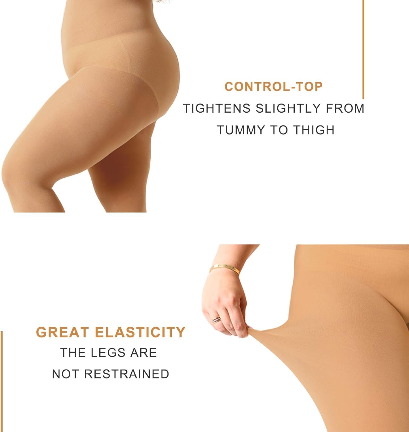 plus Size Tights for Women 70D Queen Size Tights(Pack of 2)
