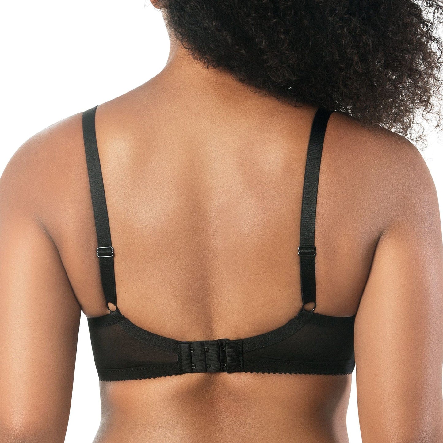 Casey 2801 Women's Wired Padded Plunge Seamless T-shirt Bra - Black