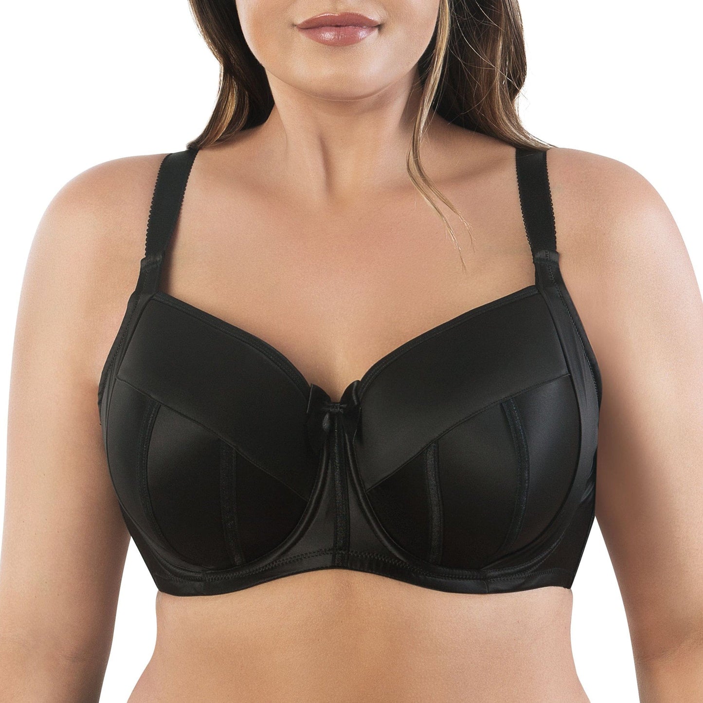 Charlotte 6901 Women's Full Busted and Full Figured Sexy Padded Bra - Black