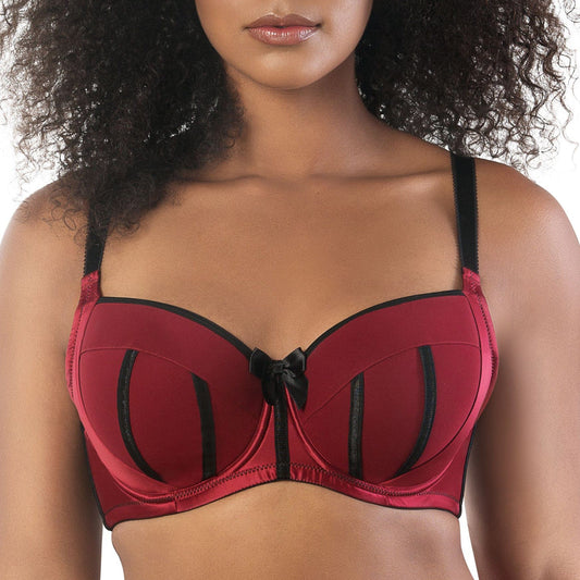 Charlotte 6901 Women's Full Busted and Full Figured Sexy Padded Bra - Rio Red