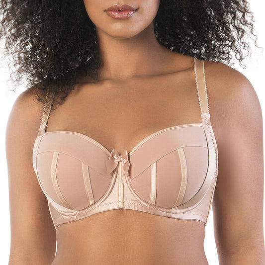Charlotte 6901 Women's Full Busted and Full Figured Sexy Padded Bra - T. Nude