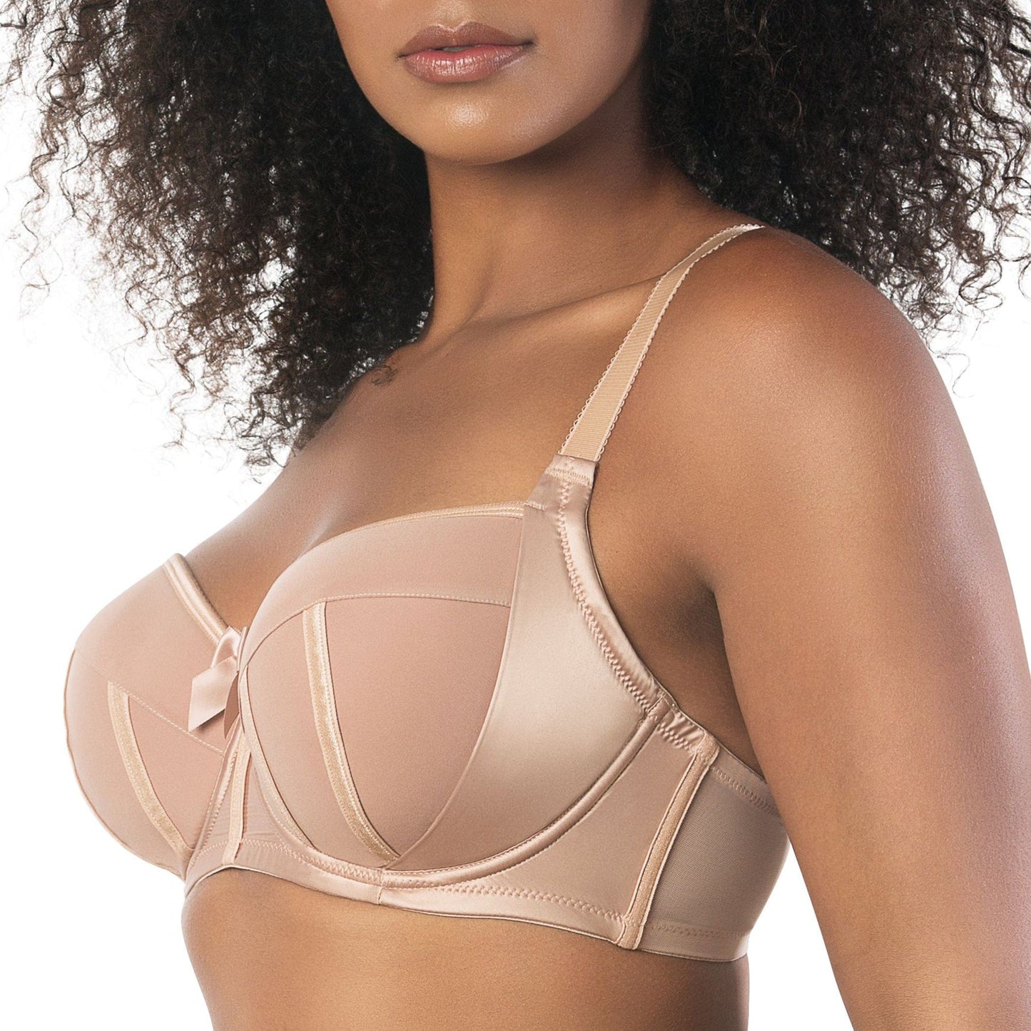 Charlotte 6901 Women's Full Busted and Full Figured Sexy Padded Bra - T. Nude