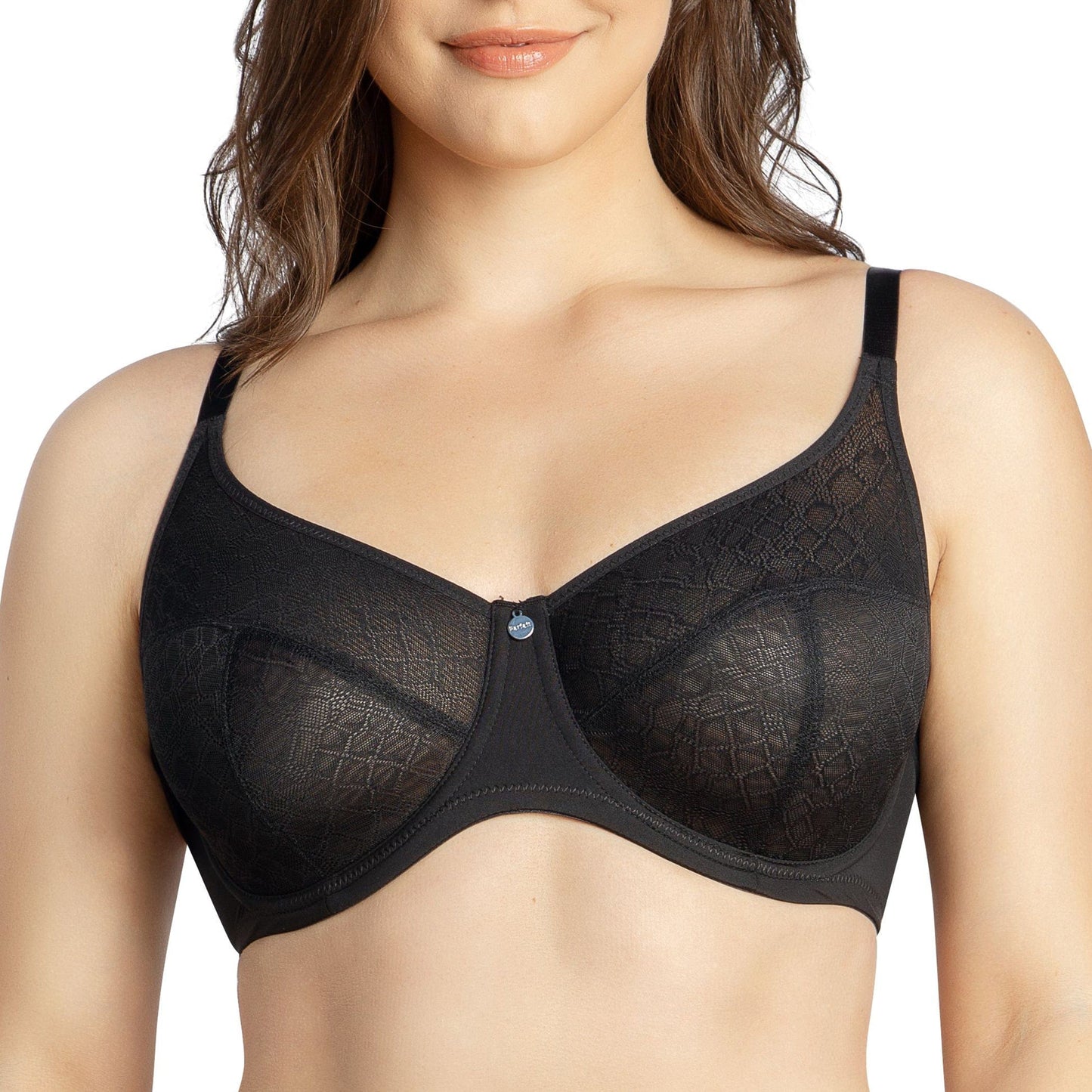 Enora P5272 Women's Full Bust Supportive Full Coverage Unlined Minimizer - Black