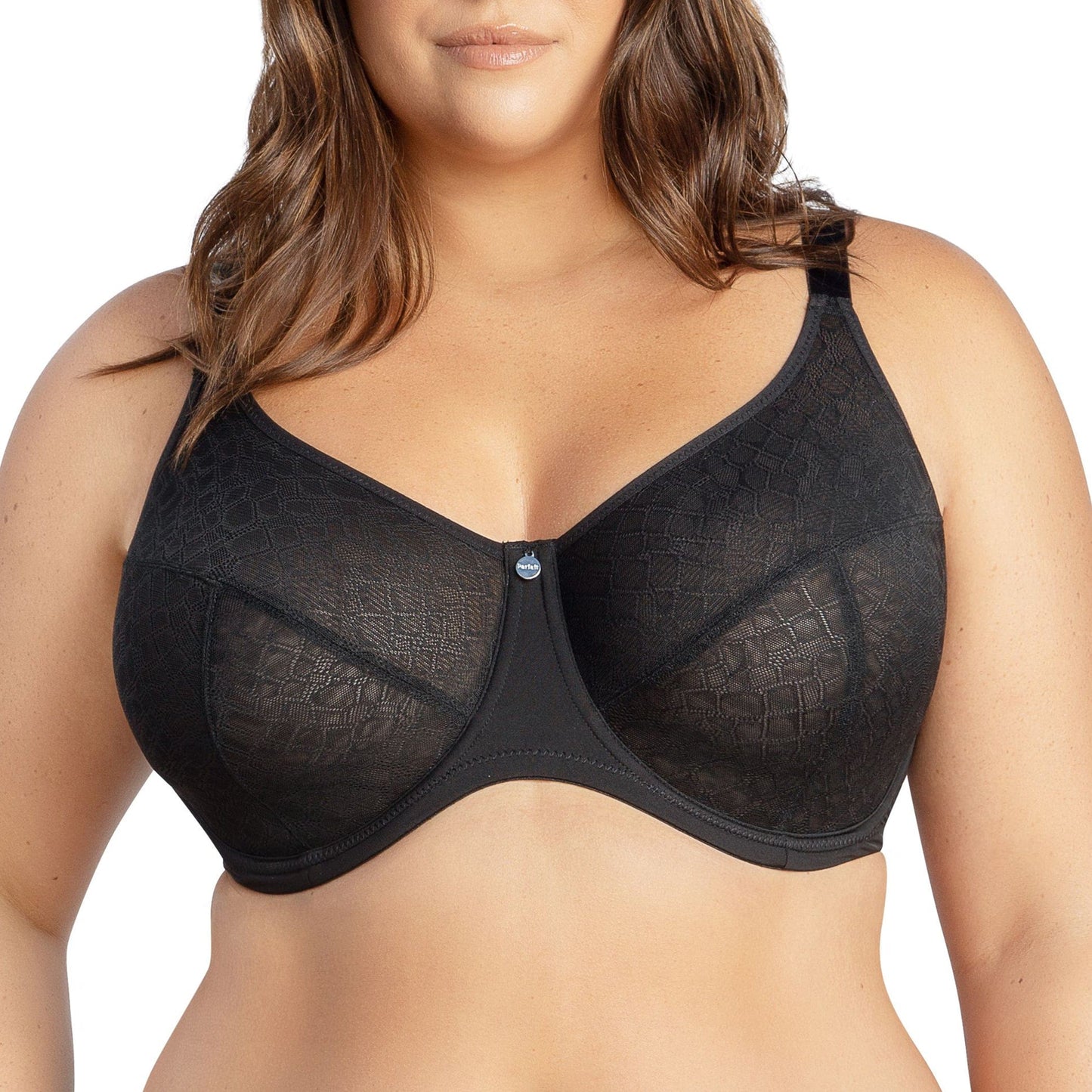 Enora P5272 Women's Full Bust Supportive Full Coverage Unlined Minimizer - Black