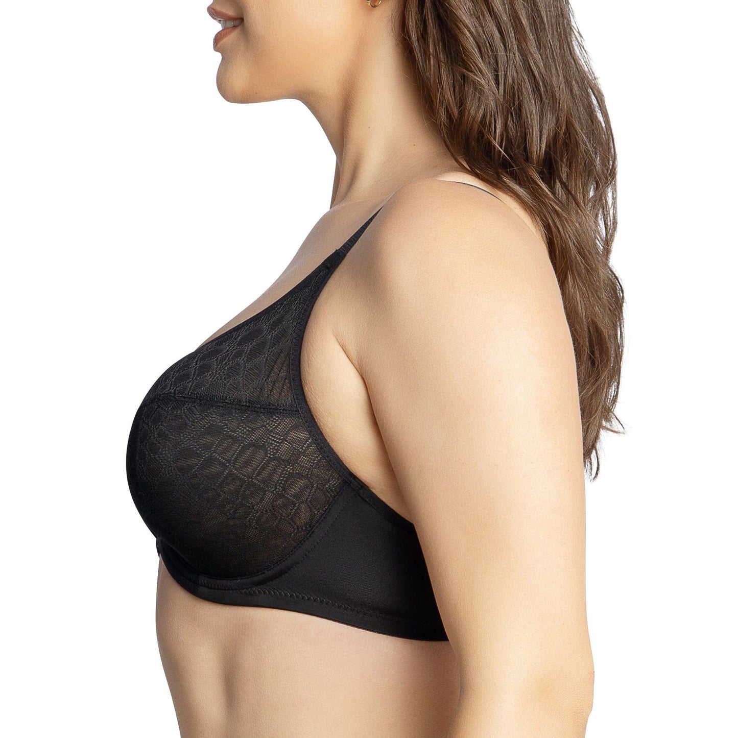 Enora P5272 Women's Full Bust Supportive Full Coverage Unlined Minimizer - Black