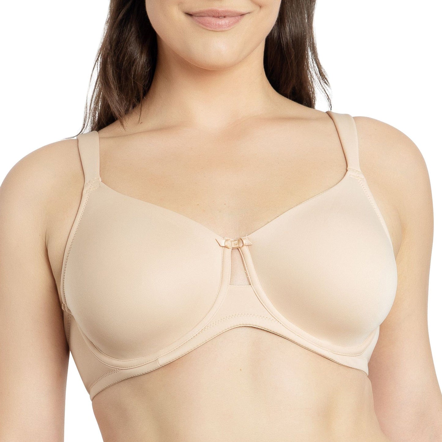 Erika P58622 Women's Unlined Seamless Smooth Nude Wire Bra - Bare