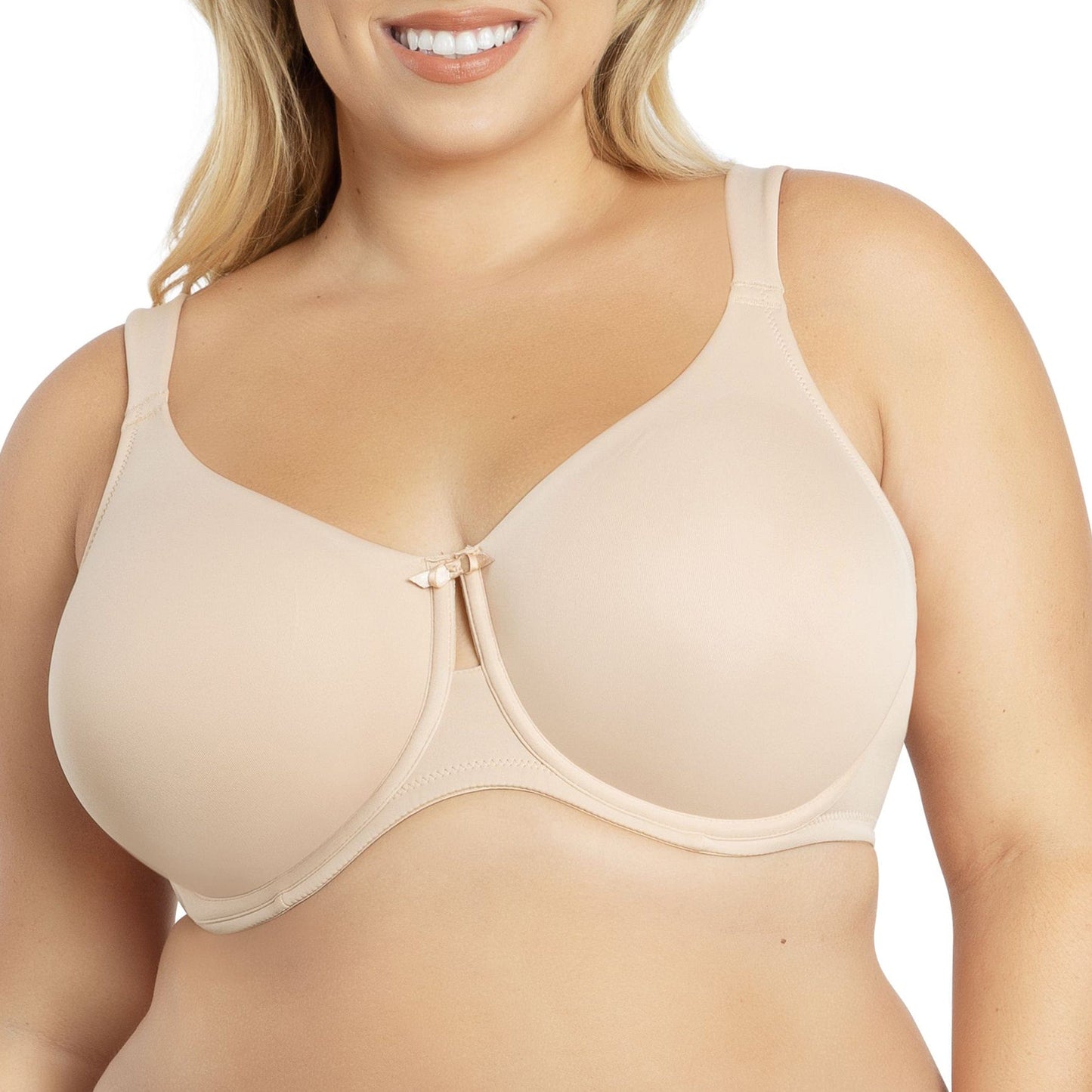 Erika P58622 Women's Unlined Seamless Smooth Nude Wire Bra - Bare