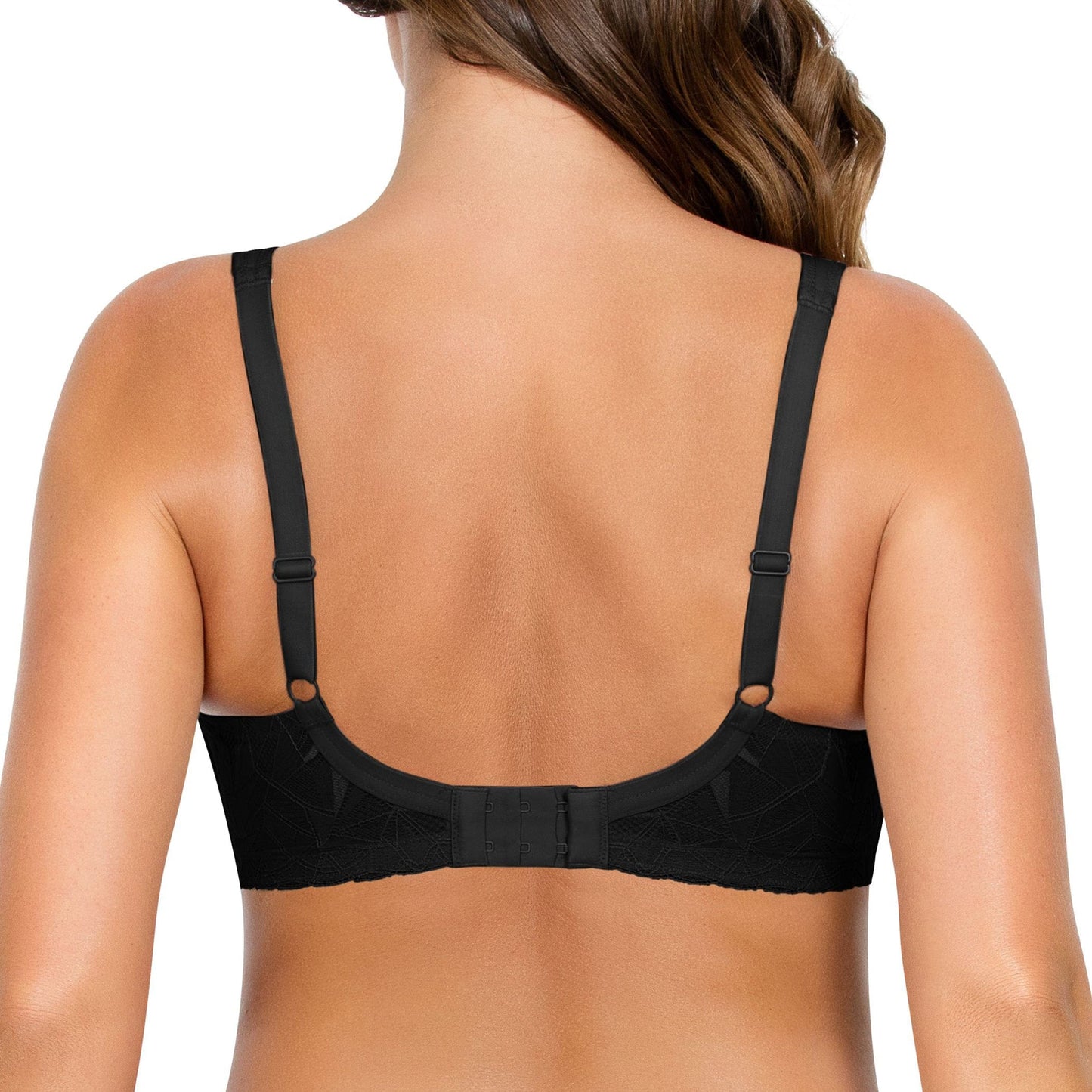 Leila NB502 Women's Full Figure Underwire Maternity Seamless Cup Nursing Bra Style - Black
