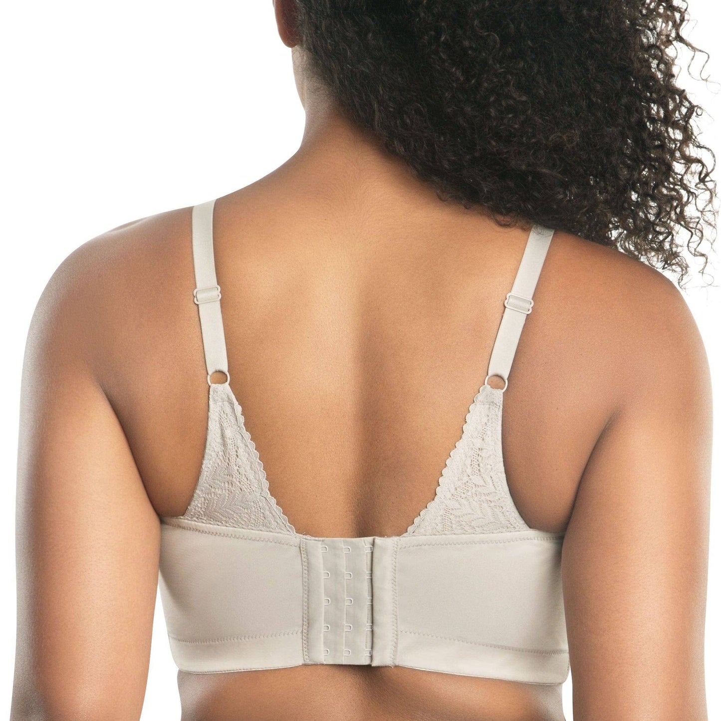 Mia Lace P5951 Women's Full Busted Lightly Padded Wire Free Bra - Sandstone