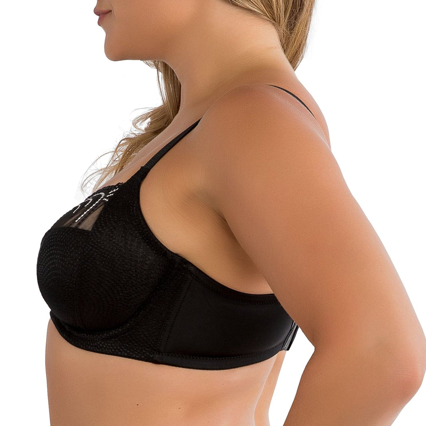 Pearl P60923 Women's Unlined Full Busted Bra - Black