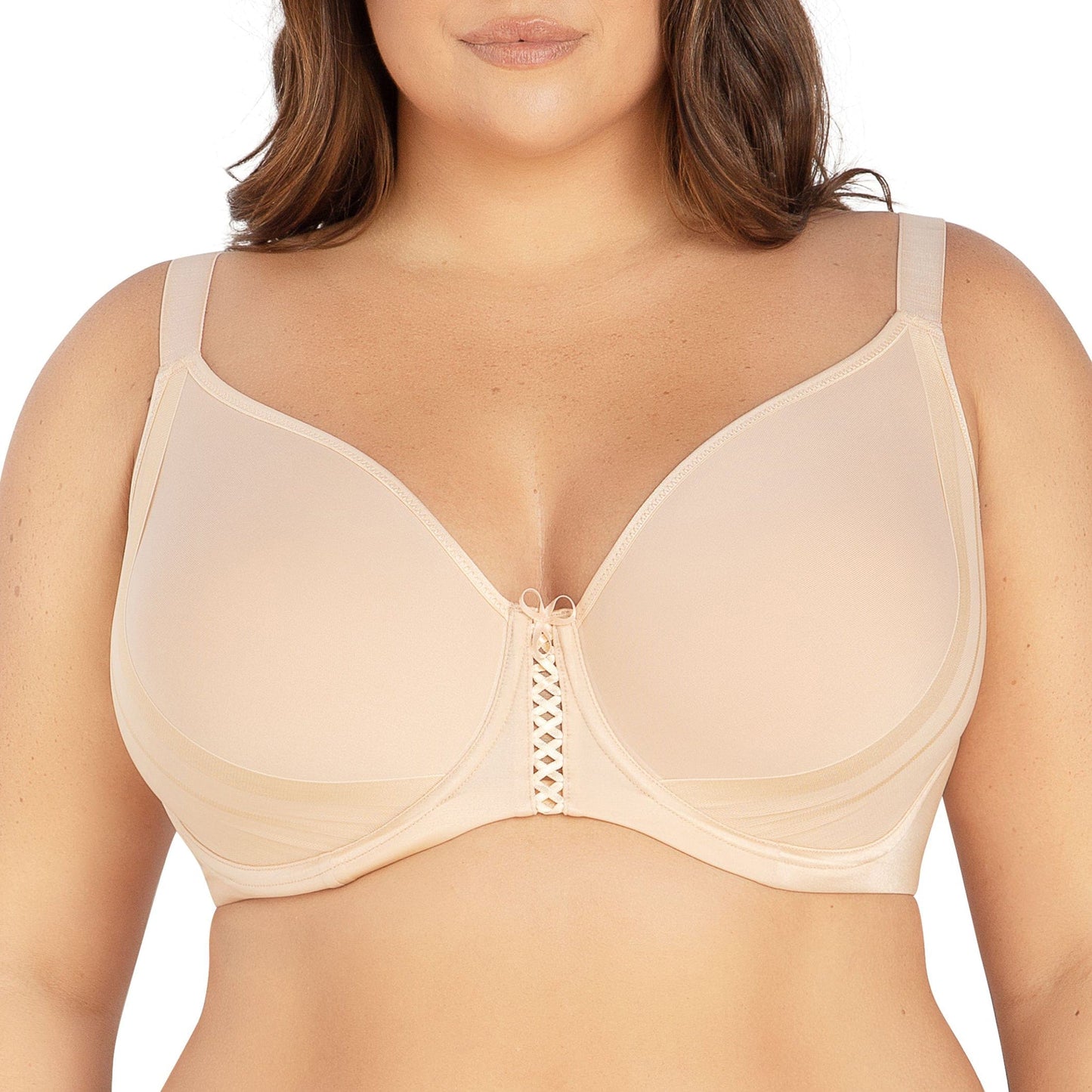 Shea P6061 Women's Spacer T-shirt Full Busted Bra - Bare