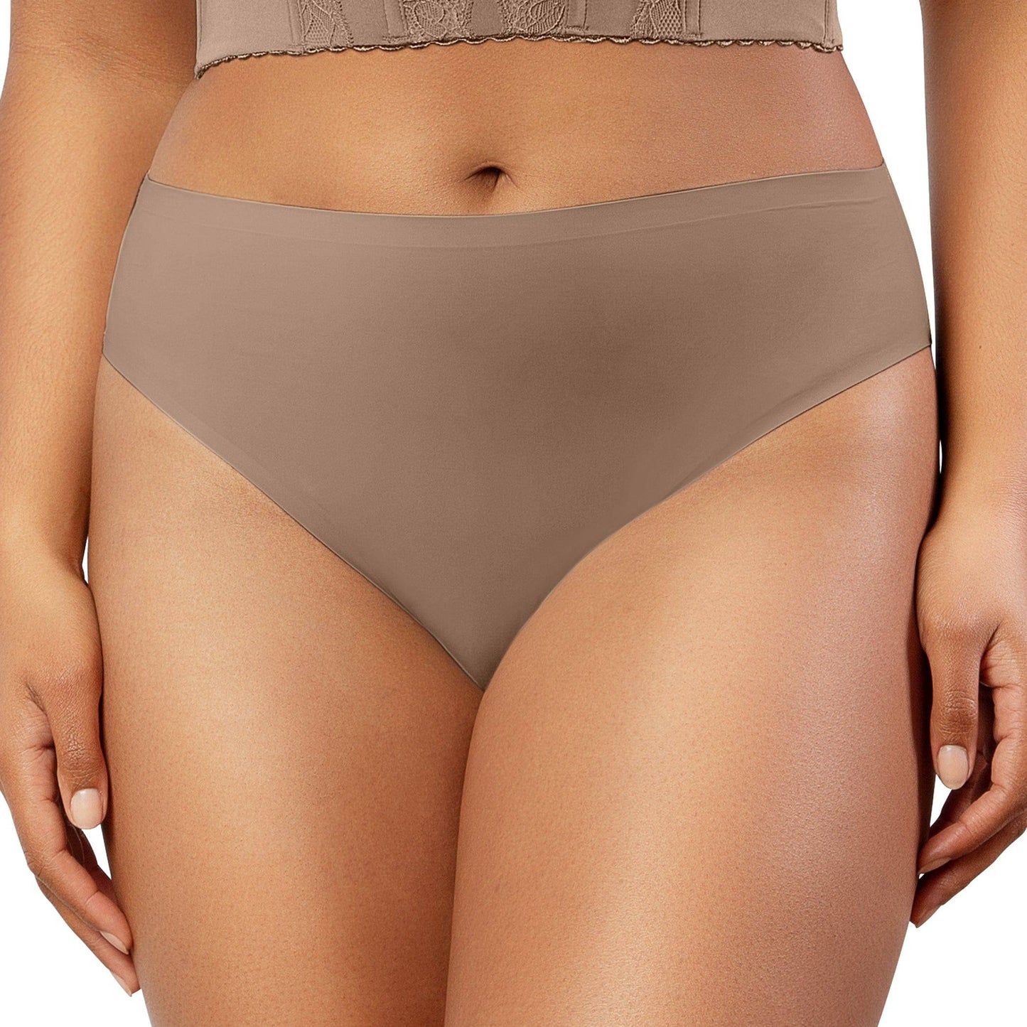 Bonded French Cut PP5031 Body Smoothing  Panties with No Visible Panty Lines  - Mid Nude