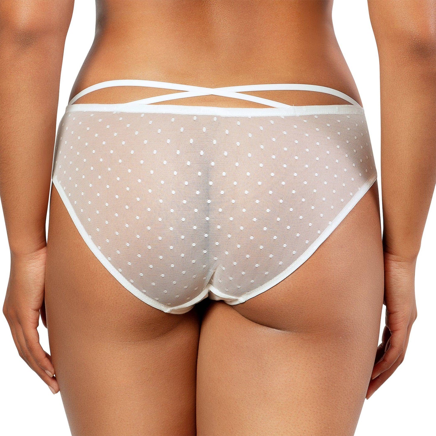 Mia P5955 Medium Coverage Hipster  - Pearl White