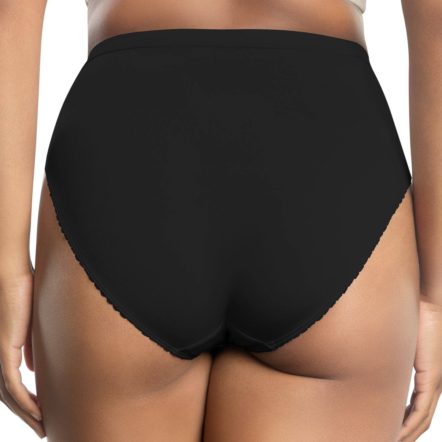 Micro Dressy PP306 French Cut High Waisted Sexy Sheer Panties - Black